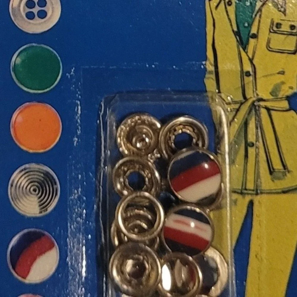 Vtg Scovill Clinton Ginger Snaps Fasteners 17  Lot of 3 USA 70s‎